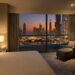 Address Downtown hotel exterior with panoramic views of Burj Khalifa and Dubai Fountain