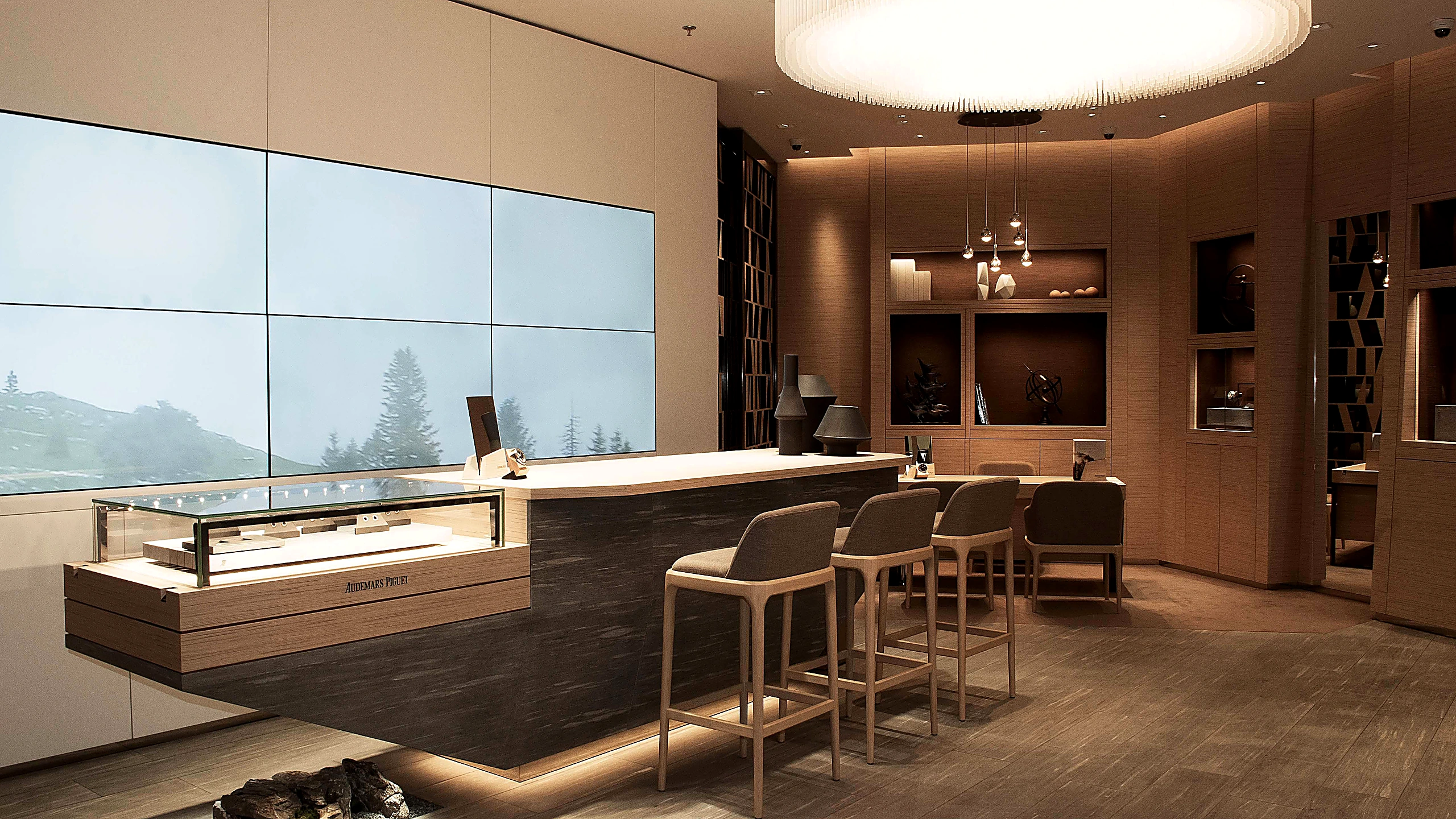 Royal Oak and Haute Horlogerie timepiece showcases at Audemars Piguet Dubai Mall