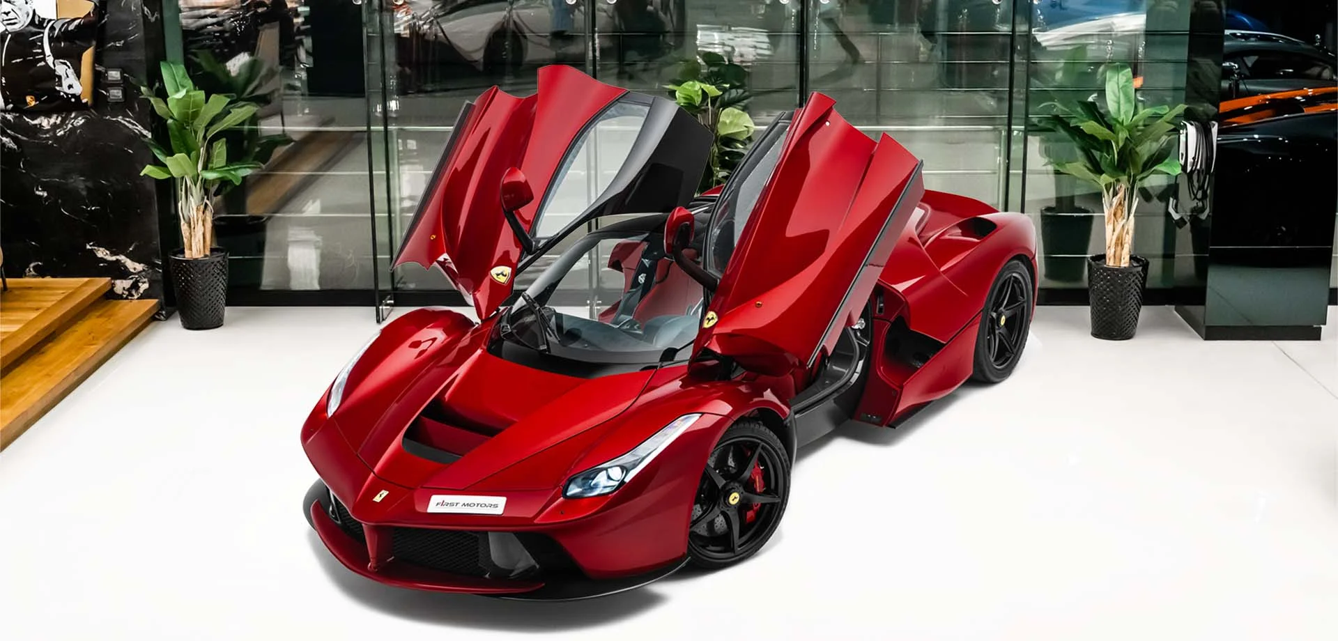 Ferrari LaFerrari at the F1rst Motors hypercar showroom in Dubai