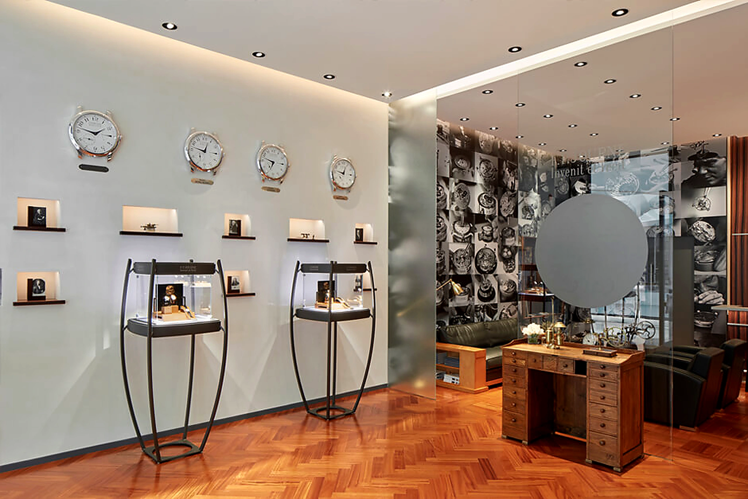 Private collectors library and horological lounge at F.P. Journe Boutique Dubai
