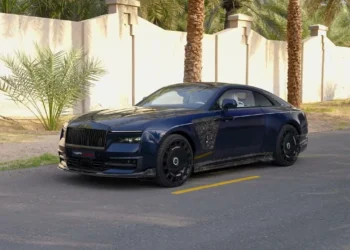 VIP Motors Dubai showroom - official video still, luxury cars on Sheikh Zayed Road
